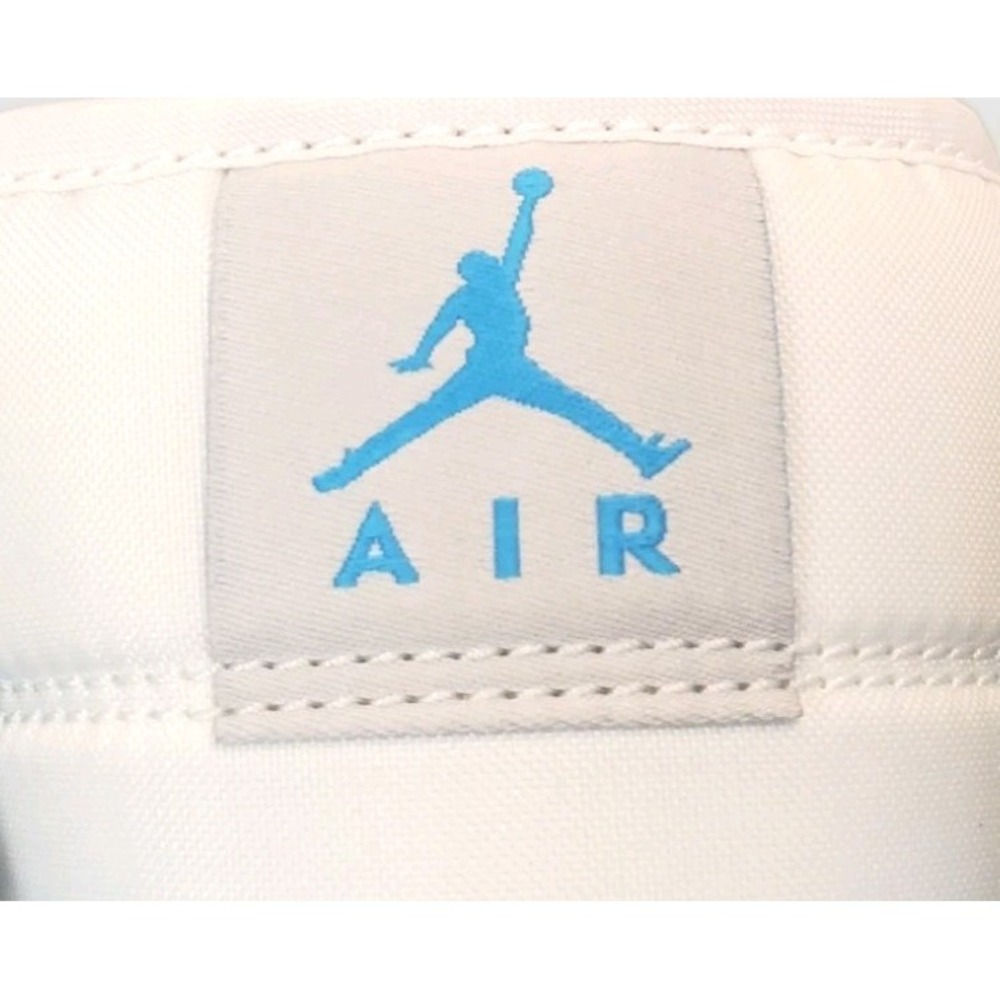 Nike Air Jordan 1 Mid Dark Powder Blue White Grey BQ6472-400 Women's Size 8.5 - Picture 10 of 12